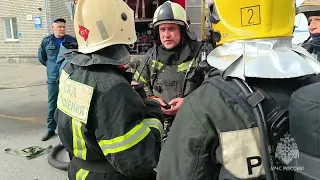 Пожарно-тактические учения в Кооперативном техникуме