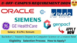 5-Off-Campus Hiring😍| Software Engineer Job Opportunities for Fresher| Salary 8LPA🔥 #jobswithshubham