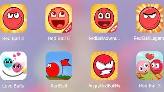 8 games Red Ball :Red Ball 4, Red Ball 3, Red Ball Adventures, Red Ball Legend,Love Balls,Red Ball 5