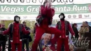 Jabbawockeez - Party Rock Anthem & Gangnam Style at Santa Run 2012