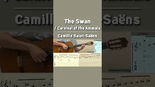 The Swan [Carnival of the Animals] / Saint-Saëns (Guitar) #shorts #carnivaloftheanimals #theswan