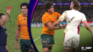 Darcy Swain red card incident | Wallabies v England