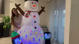 New Christmas Magic: Unveiling My Inflatable Snowman Wonderland! #christmasdecor #christmasideas