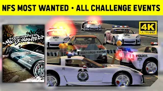 NFS: Most Wanted Remastered 4K - All Challenge Series