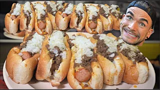 "YOU WONT EVEN EAT HALF" IMPOSSIBLE HOT DOG CHALLENGE WITH 500 FAILURES | Olneyville Hot Wieners