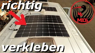 Campervan / Vanlife: flexibles Solarpanel RICHTIG verkleben
