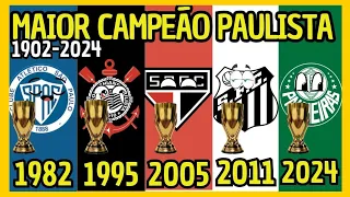 🏆TODOS OS CAMPEÕES DO CAMPEONATO PAULISTA - 1902 A 2024