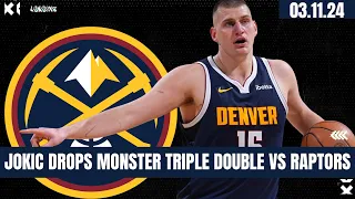 NIKOLA JOKIC DROPS MONSTER TRIPLE DOUBLE VS RAPTORS GAME HIGHLIGHTS