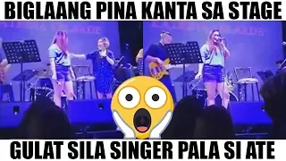 Pinakanta sa Stage, Singer pala si Ate