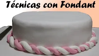 Como usar FONDANT para CUBRIR TORTAS  (para principiantes)