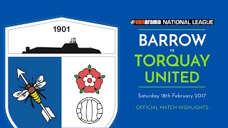 2016/17: BARROW v Torquay United