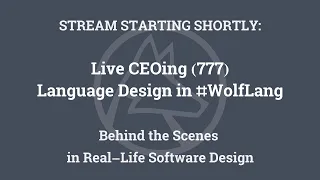 Live CEOing Ep 777: Language Design in the Wolfram Language [% Modernization]