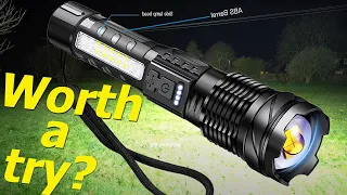 flashlight with a side light, clip,super bright！#flashlight #amazonproducts