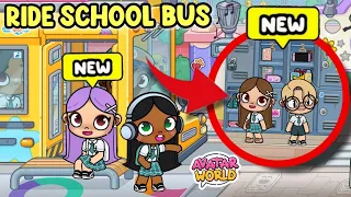 **TUTORIAL** TO RIDE SCHOOL BUS TO SCHOOL IN AVATAR WORLD 🚍🎒