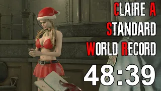 Resident Evil 2 Remake - Claire A Speedrun World Record - 48:39