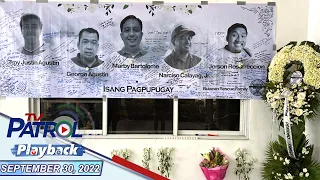 TV Patrol Playback | September 30, 2022