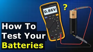 Testing Batteries With a Multimeter - AA Battery Test