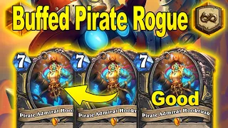 NEW Buffed Admiral Hooktusk Pirate Control Rogue At WILD Showdown in the Badlands | Hearthstone