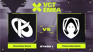 Karmine Corp vs Team Heretics | Карта 3 | VALORANT Champions Tour 2024: EMEA Stage 1