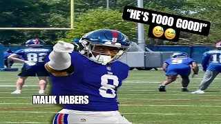 NY Giants ROOKIE Minicamp Highlights DAY 2: Malik Nabers runs routes EFFORTLESSLY in drills 😳