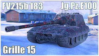 Jg.Pz.E100, FV215b 183 & Grille 15 ● WoT Blitz