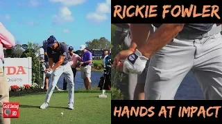 RICKIE FOWLER HANDS AT IMPACT SLOW MOTION DRIVER GOLF SWING 1080 HD