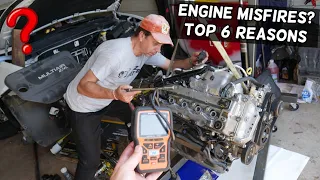 WHAT CAUSES ENGINE MISFIRE, TOP 6 REASONS FOR ENGINE MISFIRE