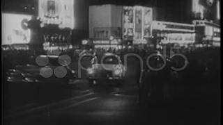 Times Square, New York City 1940s. Stock Footage