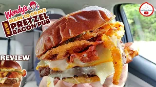 Wendy's® PRETZEL BACON PUB BURGER Review! 👧🥨🥓🍔  | MADE TO CRAVE