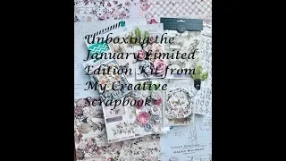 Unboxing of the January Limited Edition Kit From My Creative Scrapbook