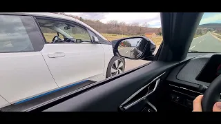 KIA EV6 e228 RWD vs BMW i3 (non S, 60ah REX) Drag race 0-130 km/h