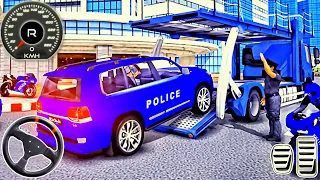 US Police Car Quad Bike Driver - Land Cruiser Police Transport Simulator - Android GamePlay