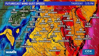 Tracking stormy weather moving through the DMV