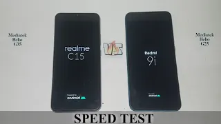 Redmi 9i vs Realme C15 Speed Test Comparison⚡Helio G35 vs Helio G25⚡SHOCKING😱