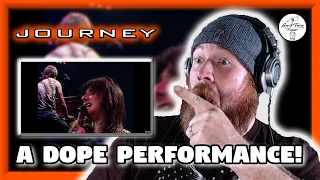 Journey - Don't Stop Believin' (LIVE in Houston 1981) | REACTION | A DOPE PERFORMANCE!