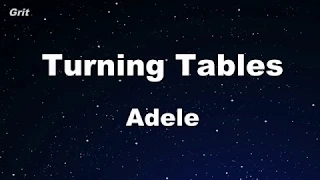 Turning Tables - Adele Karaoke 【No Guide Melody】 Instrumental