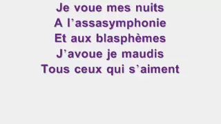 Mozart l'Opéra Rock - L'assasymphonie avec paroles