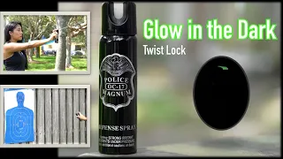 GLOW IN THE DARK PEPPER SPRAY CAN- Compact self defense security | Police Magnum