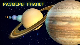 Размеры планет Солнечной системы