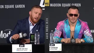 "Shut The F*ck Up" Justin Gaethje SHUTS DOWN Colby Covington