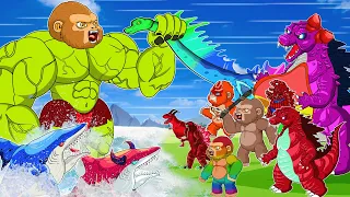 All KAIJU GODZILLA, KONG vs BIG-dinosaurs fossils Episodes Indoraptor, Skeletons Animation Cartoon!