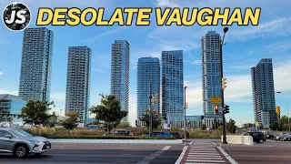 Highway 407 Station to "Downtown" Vaughan | Suburban Toronto Walk