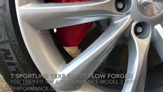 18" T Sportline Wheels on Performance+ Model 3