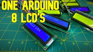 How to connect multiple LCD displays to one Arduino