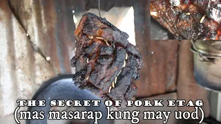 OMG😅! pano gumawa ng etag | how to make etag | primitive man eating pork etag with maggot