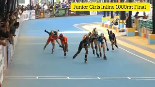 1000 mt Inline Final Junior Girls (14-17 yrs): 60th RSFI NATIONAL 2022