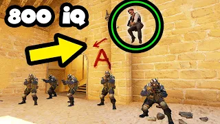 MIRAGE 800 IQ SNEAKY SURPRISE TRICK! - CS:GO BEST ODDSHOTS #457