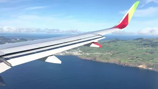 Landing at PONTA DELGADA, Azores TAP PORTUGAL