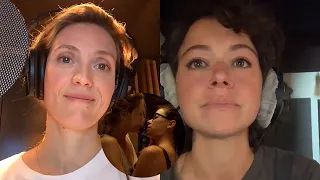 Tatiana Maslany & Evelyne Brochu behind the scenes of Orphan Black: The Next Chapter