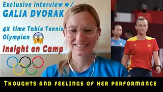 GALIA DVORAK | Spanish Table Tennis / Ping Pong 4x time Olympian | Interview of Tokyo 2020 Olympics